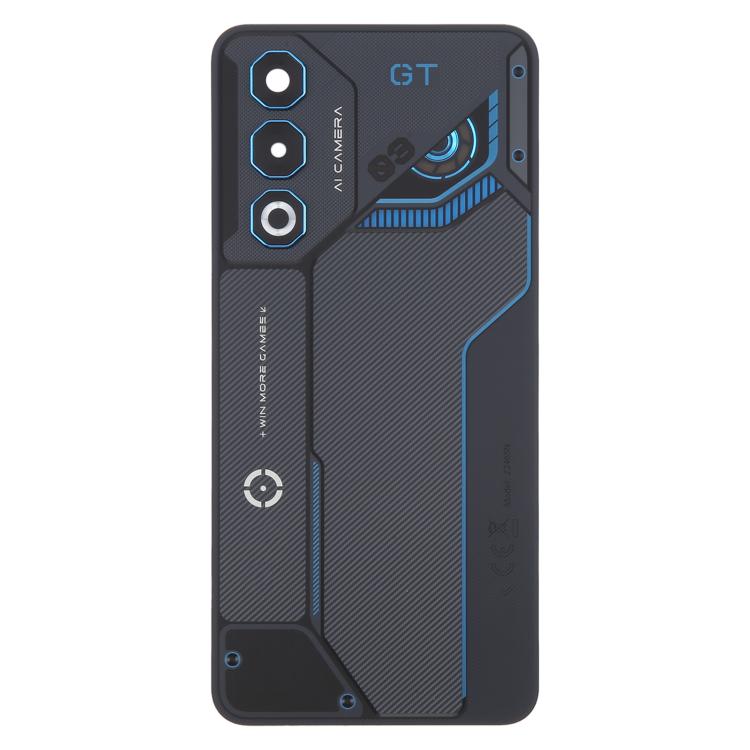 For ZTE nubia Neo 3 GT Glass Battery Back Cover with Camera Lens Cover(Gray) - For ZTE by buy2fix | Online Shopping UK | buy2fix