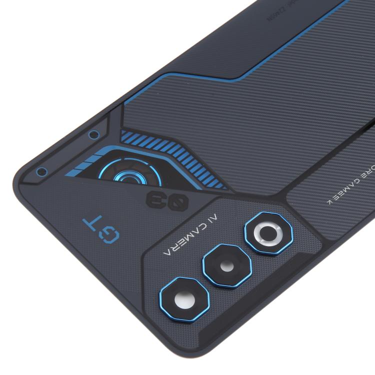 For ZTE nubia Neo 3 GT Glass Battery Back Cover with Camera Lens Cover(Gray) - For ZTE by buy2fix | Online Shopping UK | buy2fix