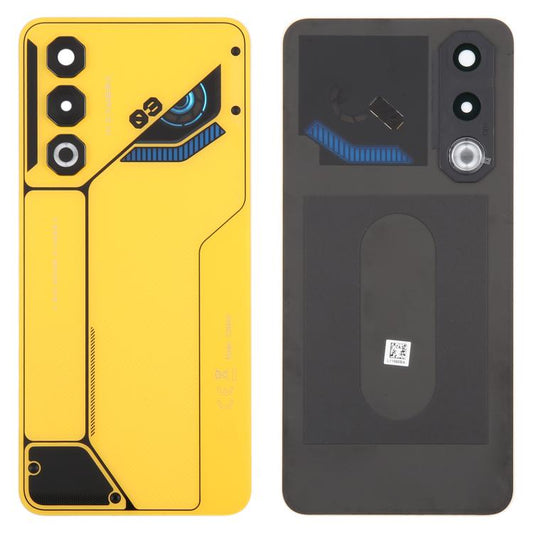 For ZTE nubia Neo 3 GT Glass Battery Back Cover with Camera Lens Cover(Yellow) - For ZTE by buy2fix | Online Shopping UK | buy2fix
