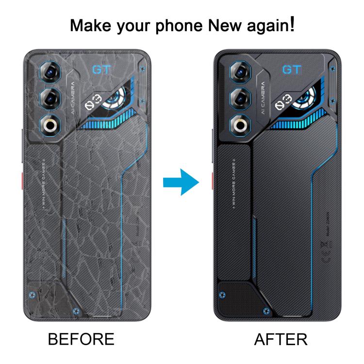 For ZTE nubia Neo 3 GT Glass Battery Back Cover with Camera Lens Cover(Gray) - For ZTE by buy2fix | Online Shopping UK | buy2fix