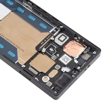 For ZTE nubia RedMagic 10S Pro NX789J Middle Frame Bezel Plate with In-Display Fingerprint Sensor Flex Cable (Black) - For ZTE by buy2fix | Online Shopping UK | buy2fix