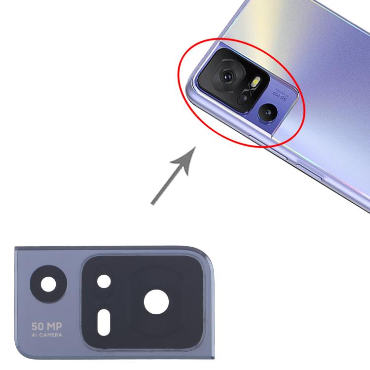 For TCL 40 SE T610K OEM Back Camera Lens (Black) - For ZTE by buy2fix | Online Shopping UK | buy2fix