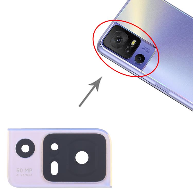 For TCL 40 SE T610K OEM Back Camera Lens (Purple) - For ZTE by buy2fix | Online Shopping UK | buy2fix