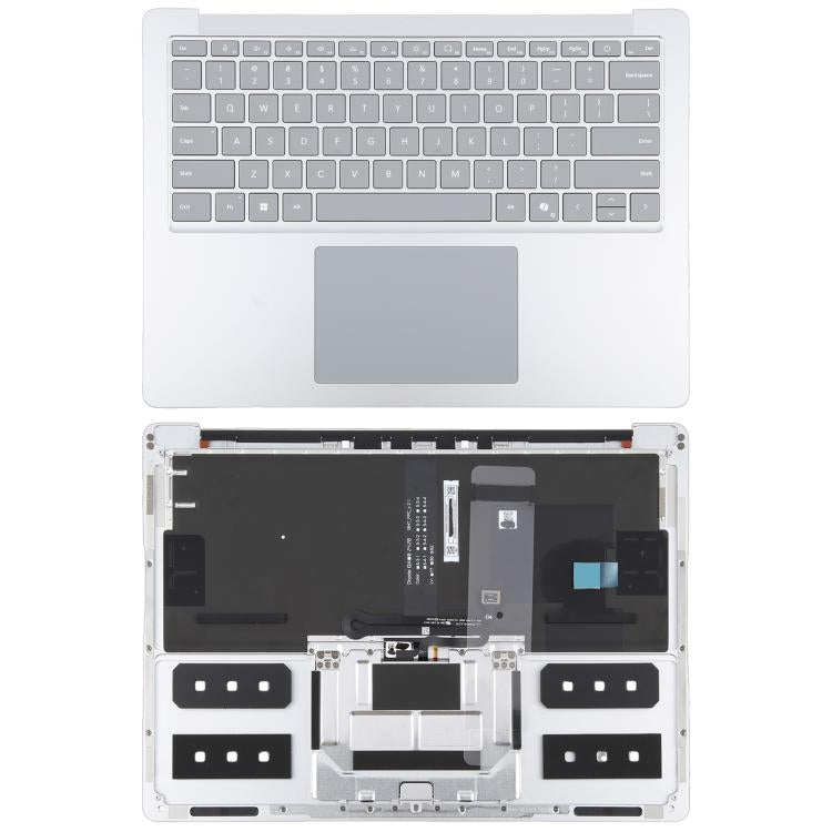 For Microsoft Surface Laptop 6 13.5 inch US Keyboard with C Shell / Touch Board (Silver) - Microsoft Spare Parts by buy2fix | Online Shopping UK | buy2fix