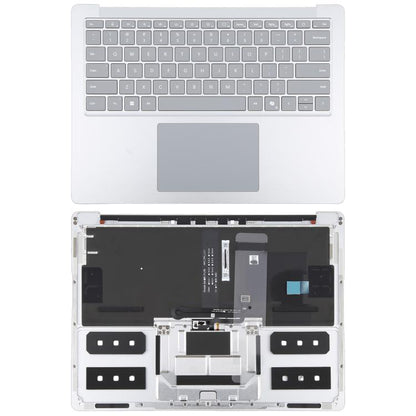 For Microsoft Surface Laptop 6 13.5 inch US Keyboard with C Shell / Touch Board (Silver) - Microsoft Spare Parts by buy2fix | Online Shopping UK | buy2fix