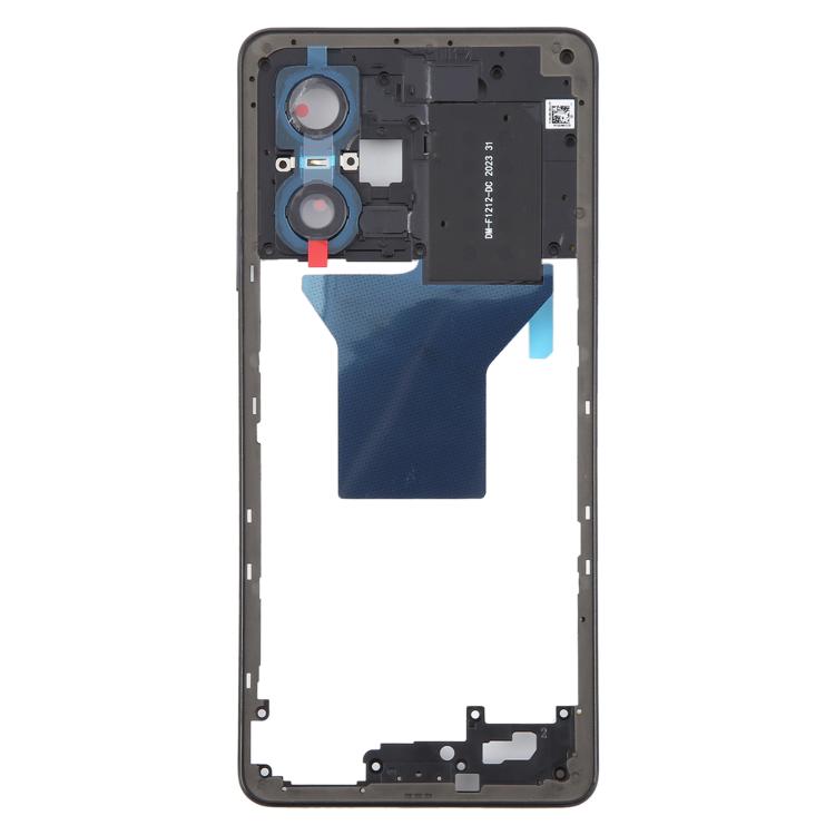 For Xiaomi Redmi Note 12 Pro 5G Original Middle Frame Bezel Plate (Black) - Frame Bezel Plate by buy2fix | Online Shopping UK | buy2fix