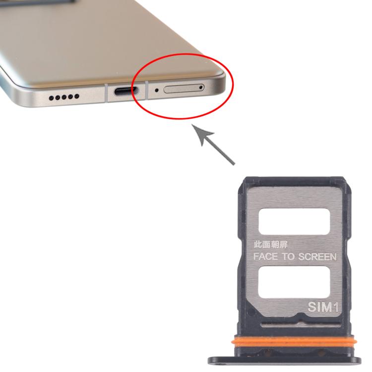 For Xiaomi 14T Pro 5G 10pcs Original SIM Card Tray + SIM Card Tray (Black) - Card Tray by buy2fix | Online Shopping UK | buy2fix