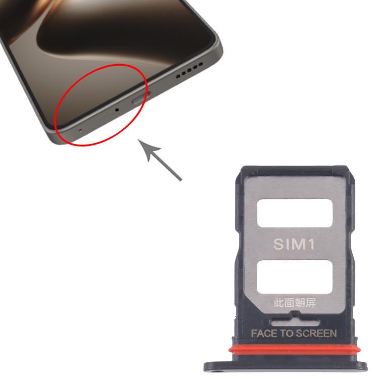 For Xiaomi 14T 5G 10pcs Original SIM Card Tray + SIM Card Tray (Black) - Card Tray by buy2fix | Online Shopping UK | buy2fix