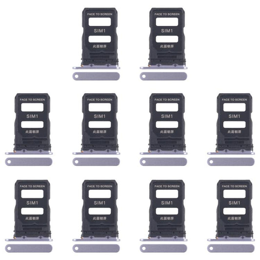 For Xiaomi 15 10pcs Original SIM Card Tray + SIM Card Tray (Blue) - Card Tray by buy2fix | Online Shopping UK | buy2fix