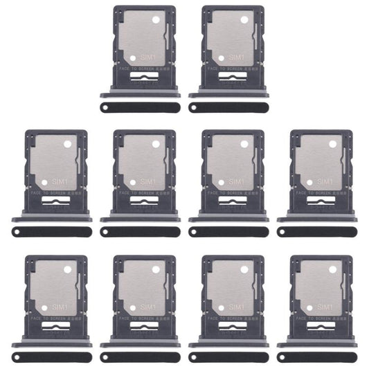 For Xiaomi Redmi Note 14 5G 10pcs Original SIM + SIM / Micro SD Card Tray (Black) - Card Tray by buy2fix | Online Shopping UK | buy2fix