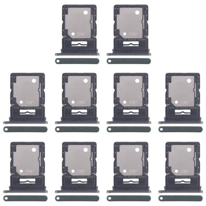 For Xiaomi Redmi Note 14 5G 10pcs Original SIM + SIM / Micro SD Card Tray (Dark Green) - Card Tray by buy2fix | Online Shopping UK | buy2fix