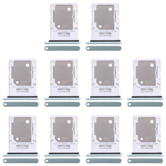 For Xiaomi Redmi Note 14 5G 10pcs Original SIM + SIM / Micro SD Card Tray (Light Green) - Card Tray by buy2fix | Online Shopping UK | buy2fix