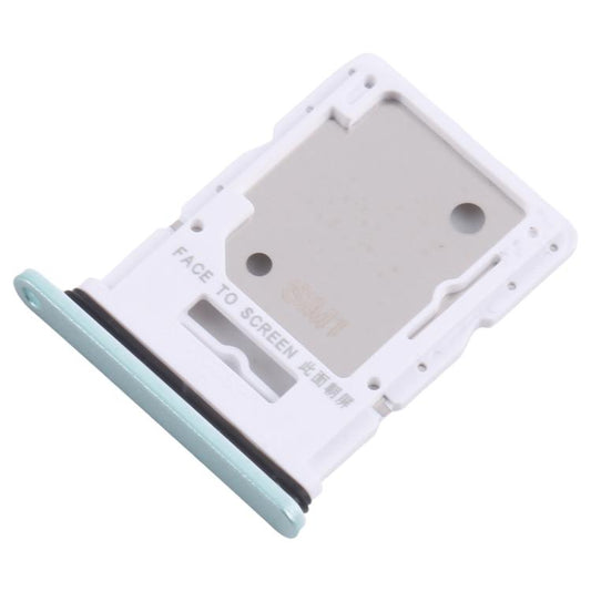 For Xiaomi Redmi Note 14 5G 10pcs Original SIM + SIM / Micro SD Card Tray (Light Green) - Card Tray by buy2fix | Online Shopping UK | buy2fix