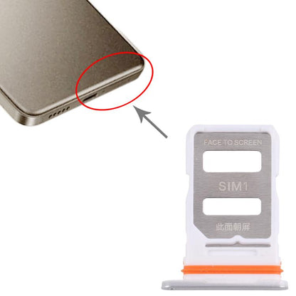 For Xiaomi Redmi Turbo 4 10pcs Original SIM Card Tray + SIM Card Tray (Silver) - Card Tray by buy2fix | Online Shopping UK | buy2fix