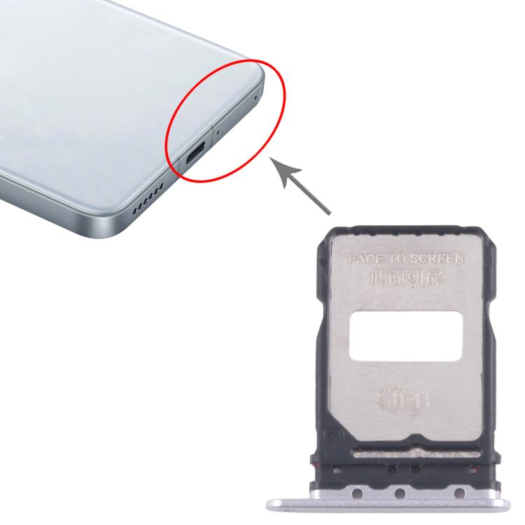 For Xiaomi Redmi K80 Pro 10pcs Original SIM Card Tray + SIM Card Tray (Silver) - Card Tray by buy2fix | Online Shopping UK | buy2fix