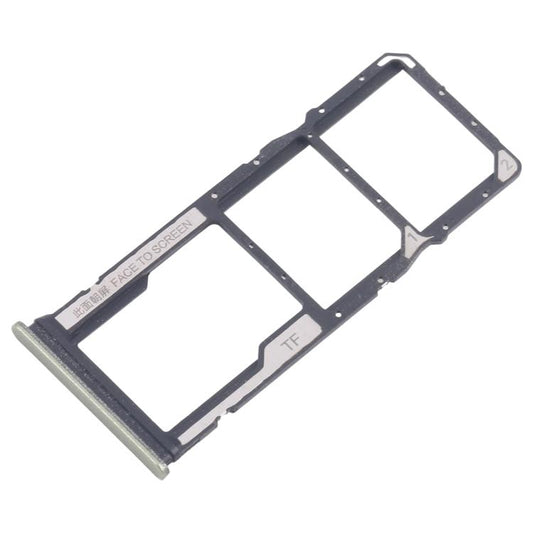 For Xiaomi Redmi 14C 4G 10pcs Original SIM Card Tray + SIM Card Tray + Micro SD Card Tray (Green) - Card Tray by buy2fix | Online Shopping UK | buy2fix