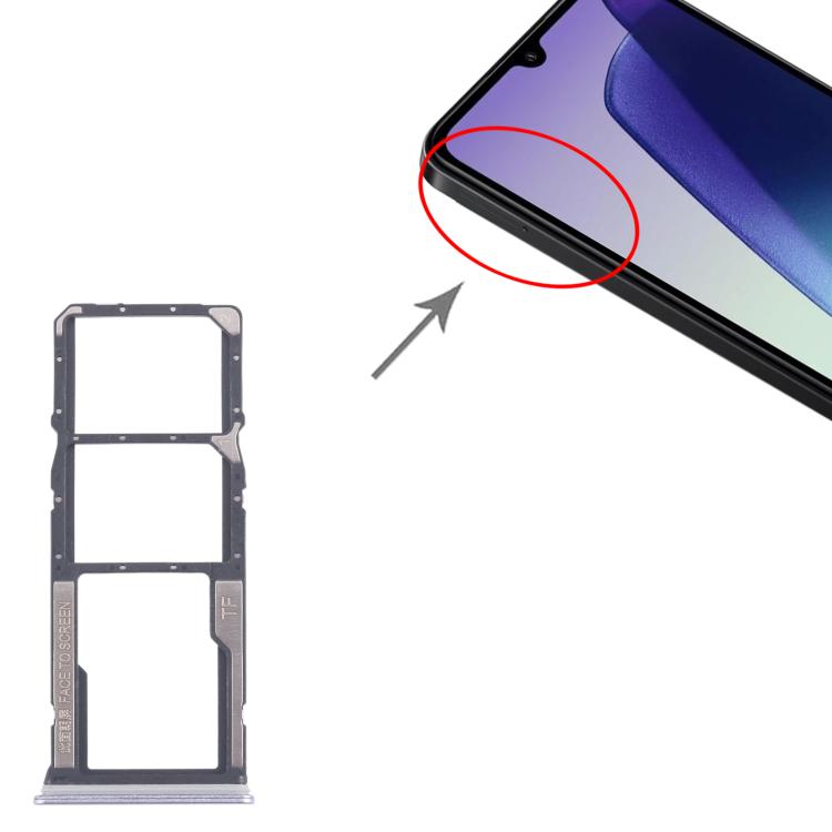 For Xiaomi Redmi 14R 5G 10pcs Original SIM Card Tray + SIM Card Tray + Micro SD Card Tray (Purple) - Card Tray by buy2fix | Online Shopping UK | buy2fix