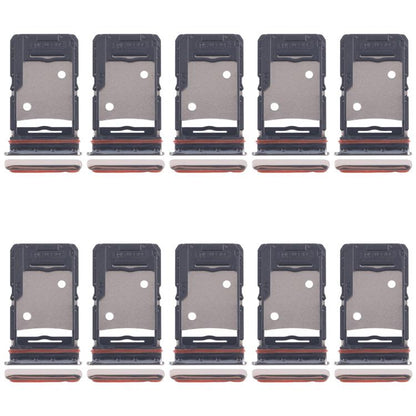 For Tecno Camon 18 P 10pcs Original SIM Card Tray + SIM Card Tray + Micro SD Card Tray (Gold) - Card Tray by buy2fix | Online Shopping UK | buy2fix