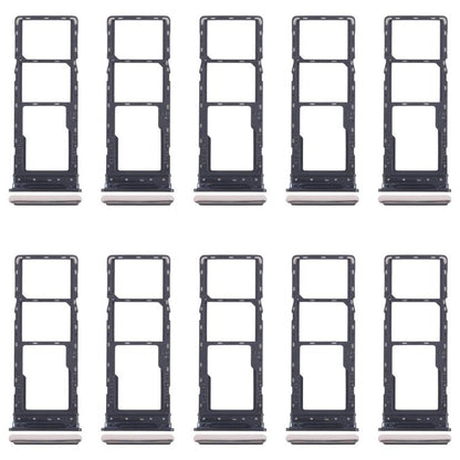 For Tecno Spark 20 Pro 4G 10pcs Original SIM Card Tray + SIM Card Tray + Micro SD Card Tray (Gold) - Card Tray by buy2fix | Online Shopping UK | buy2fix