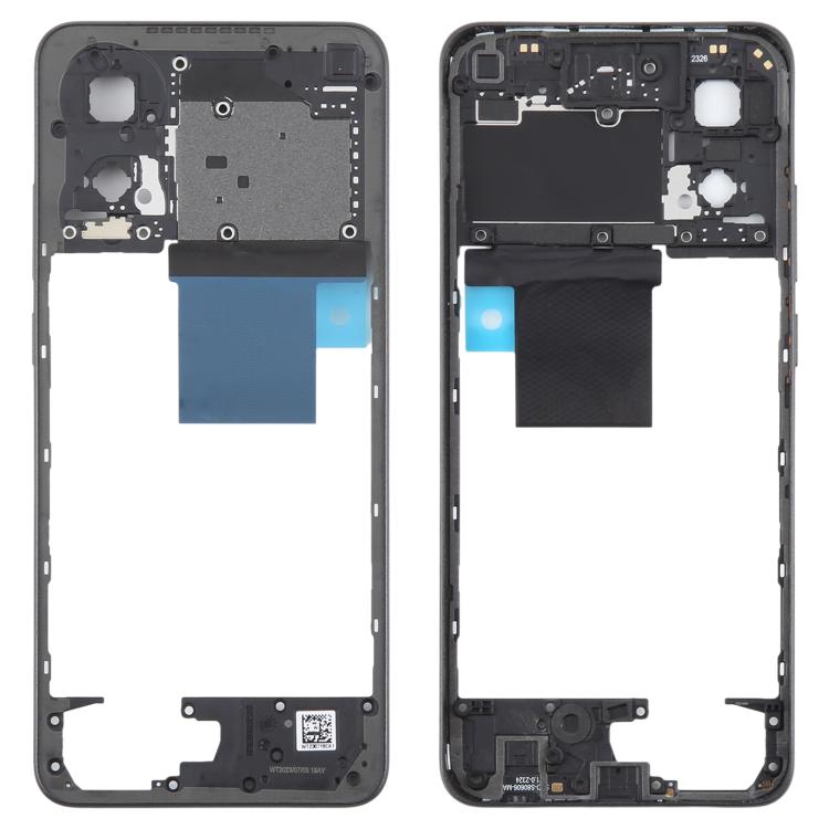 For OPPO A78 4G Original Middle Frame Bezel Plate (Black) - Frame Bezel Plate by buy2fix | Online Shopping UK | buy2fix