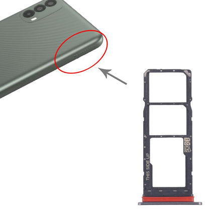 For Motorola Moto E30 10pcs Original SIM Card Tray + SIM Card Tray + Micro SD Card Tray (Grey) - Card Socket by buy2fix | Online Shopping UK | buy2fix