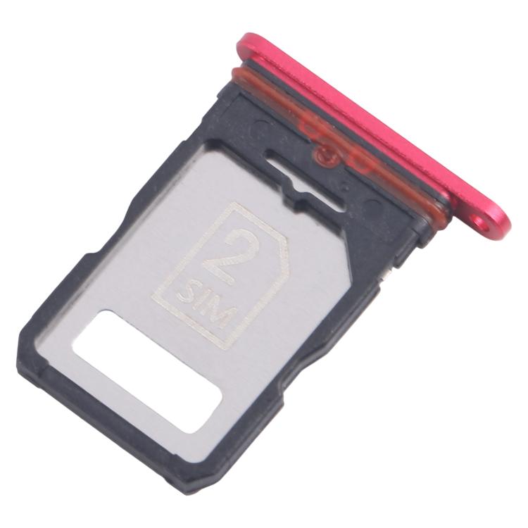 For Motorola Edge 30 Fusion XT2243-1 10pcs Original SIM Card Tray + SIM Card Tray (Red) - Card Socket by buy2fix | Online Shopping UK | buy2fix