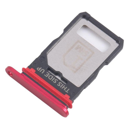 For Motorola Edge 40 XT2303-2 10pcs Original SIM Card Tray + SIM Card Tray (Red) - Card Socket by buy2fix | Online Shopping UK | buy2fix