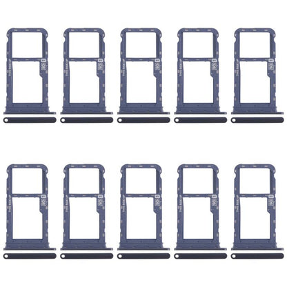 For Motorola Moto G60s XT2133-2 XT2133-1 10pcs Original SIM + Micro SD Card Tray (Blue) - Card Socket by buy2fix | Online Shopping UK | buy2fix