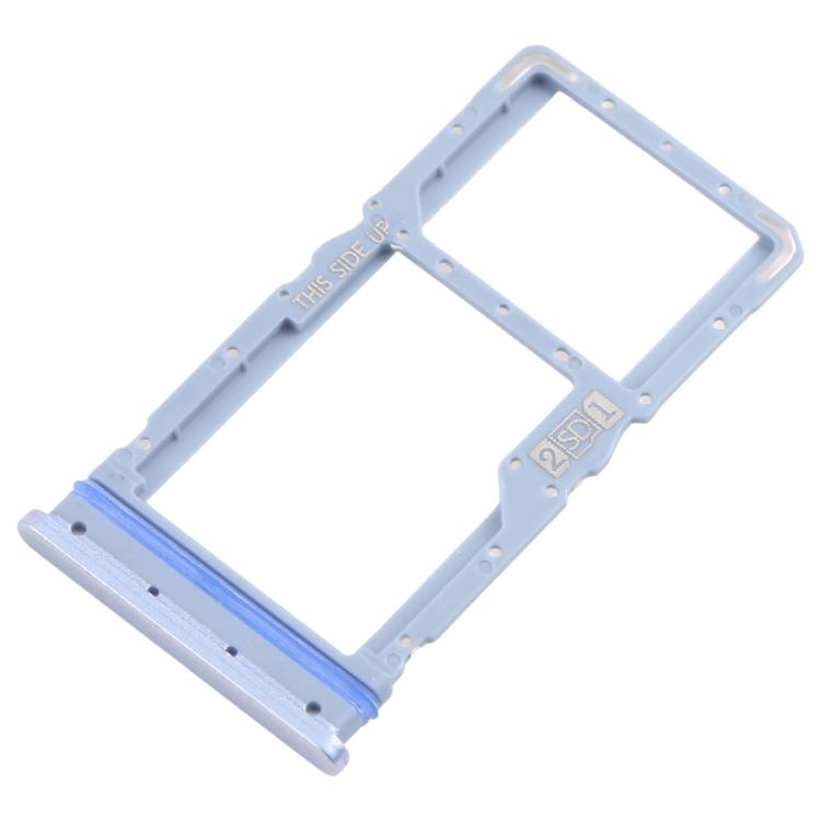 For Motorola Moto G31 XT2173-3 10pcs Original SIM + Micro SD Card Tray (Blue) - Card Socket by buy2fix | Online Shopping UK | buy2fix