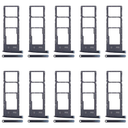 For Motorola Moto G6 10pcs Original SIM Card Tray + SIM Card Tray + Micro SD Card Tray (Black) - Card Socket by buy2fix | Online Shopping UK | buy2fix
