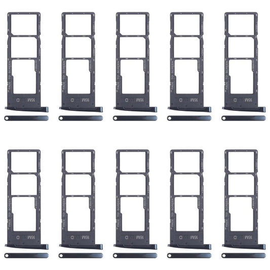 For Motorola Moto G6 10pcs Original SIM Card Tray + SIM Card Tray + Micro SD Card Tray (Black) - Card Socket by buy2fix | Online Shopping UK | buy2fix