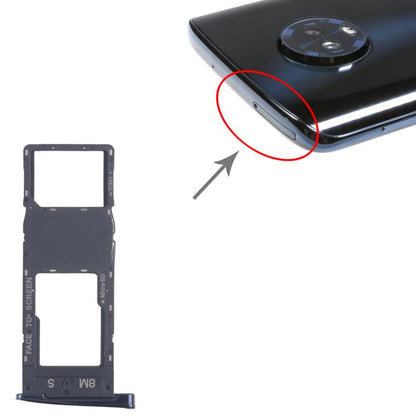 For Motorola Moto G6 Plus 10pcs Original SIM + Micro SD Card Tray (Black) - Card Socket by buy2fix | Online Shopping UK | buy2fix