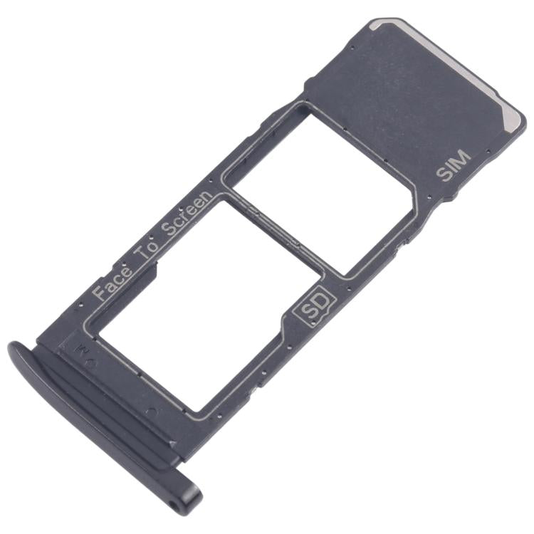 For Motorola Moto G7 Plus 10pcs Original SIM + Micro SD Card Tray (Black) - Card Socket by buy2fix | Online Shopping UK | buy2fix