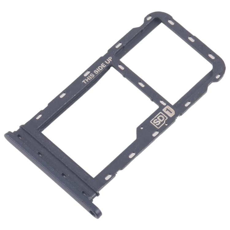 For Motorola Moto G60 10pcs Original SIM + Micro SD Card Tray (Black) - Card Socket by buy2fix | Online Shopping UK | buy2fix