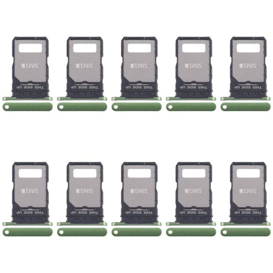 For Motorola Edge 50 Fusion 10pcs Original SIM + SIM Card Tray (Green) - Card Socket by buy2fix | Online Shopping UK | buy2fix