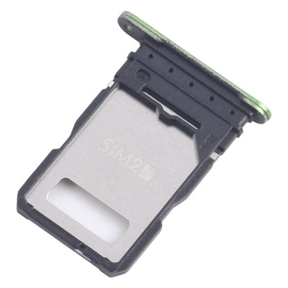 For Motorola Edge 50 Fusion 10pcs Original SIM + SIM Card Tray (Green) - Card Socket by buy2fix | Online Shopping UK | buy2fix