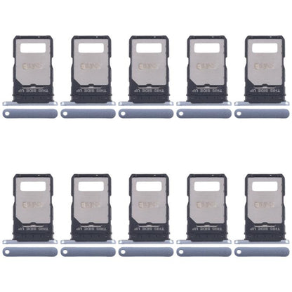 For Motorola Edge 50 Fusion 10pcs Original SIM Card Tray + SIM Card Tray (Blue) - Card Socket by buy2fix | Online Shopping UK | buy2fix