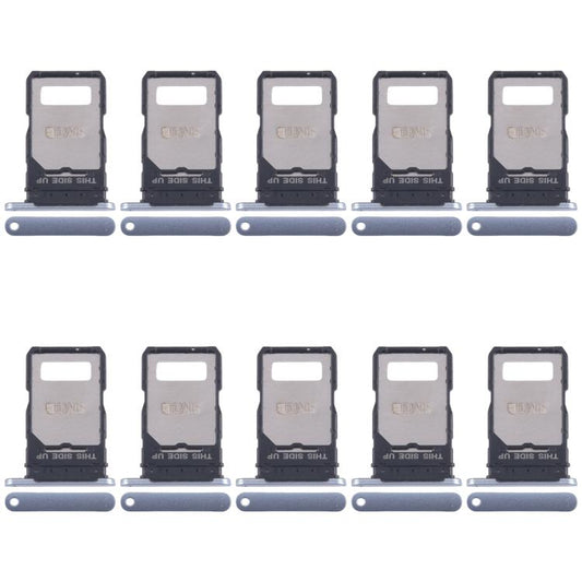 For Motorola Edge 50 Fusion 10pcs Original SIM Card Tray + SIM Card Tray (Blue) - Card Socket by buy2fix | Online Shopping UK | buy2fix