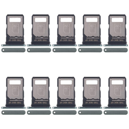 For Motorola Edge 40 Neo XT2307-1 10pcs Original SIM Card Tray (Green) - Card Socket by buy2fix | Online Shopping UK | buy2fix