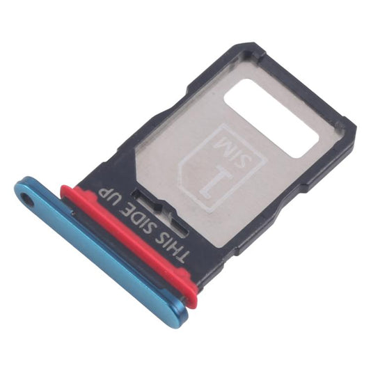For Motorola Edge 40 Neo XT2307-1 10pcs Original SIM Card Tray (Blue) - Card Socket by buy2fix | Online Shopping UK | buy2fix
