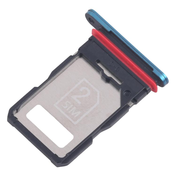 For Motorola Edge 40 Neo XT2307-1 10pcs Original SIM Card Tray (Blue) - Card Socket by buy2fix | Online Shopping UK | buy2fix