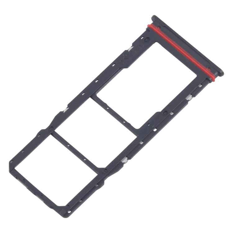 For Motorola Moto G04s 10pcs Original SIM Card Tray + SIM Card Tray + Micro SD Card Tray (Black) - Card Socket by buy2fix | Online Shopping UK | buy2fix