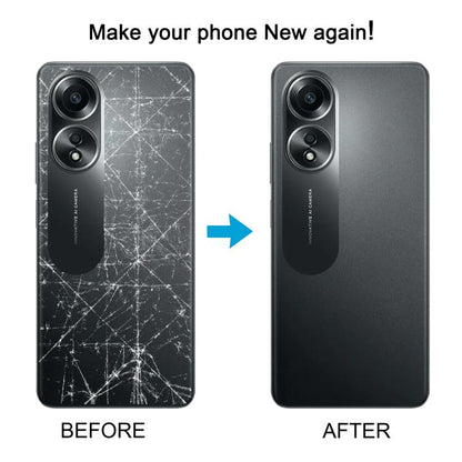 For OPPO A58 4G CPH2577 Original Back Cover with Camera Lens Cover(Black) - Back Cover by buy2fix | Online Shopping UK | buy2fix