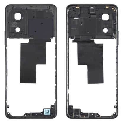 For OPPO A58 4G CPH2577 Original Middle Frame Bezel Plate (Black) - Frame Bezel Plate by buy2fix | Online Shopping UK | buy2fix