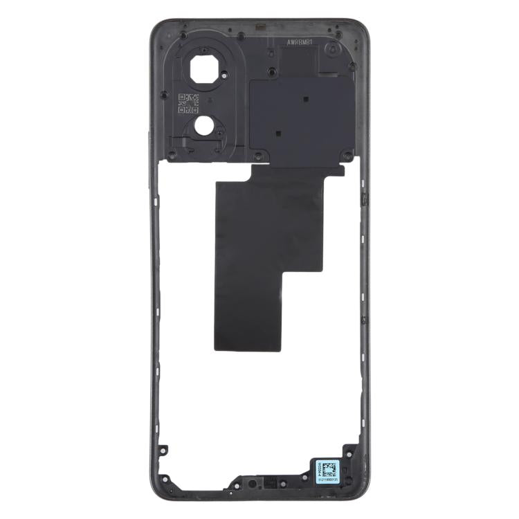 For OPPO A58 4G CPH2577 Original Middle Frame Bezel Plate (Black) - Frame Bezel Plate by buy2fix | Online Shopping UK | buy2fix