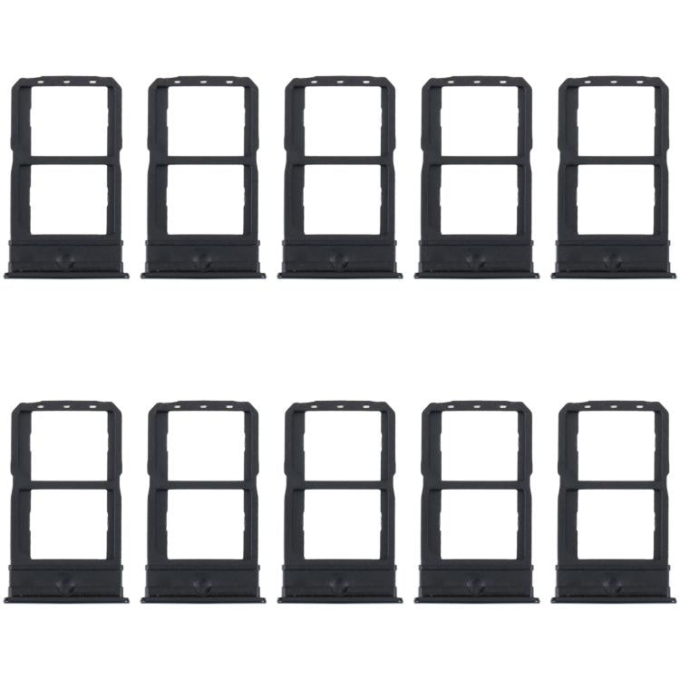 For vivo iQOO Neo5 Lite V2118A 10pcs Original SIM Card Tray + SIM Card Tray (Black) - Card Tray by buy2fix | Online Shopping UK | buy2fix