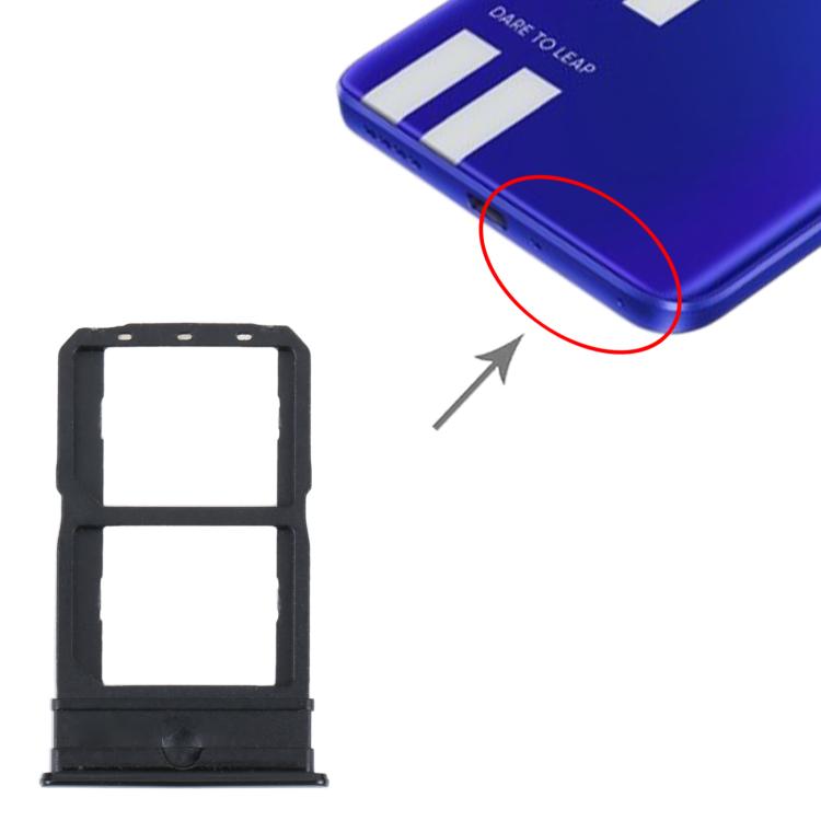 For vivo iQOO Neo5 Lite V2118A 10pcs Original SIM Card Tray + SIM Card Tray (Black) - Card Tray by buy2fix | Online Shopping UK | buy2fix