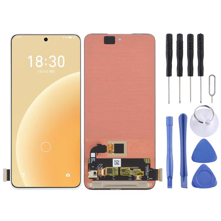 For Meizu 20 Original AMOLED Material LCD Screen with Digitizer Full Assembly (White) - For Meizu by buy2fix | Online Shopping UK | buy2fix