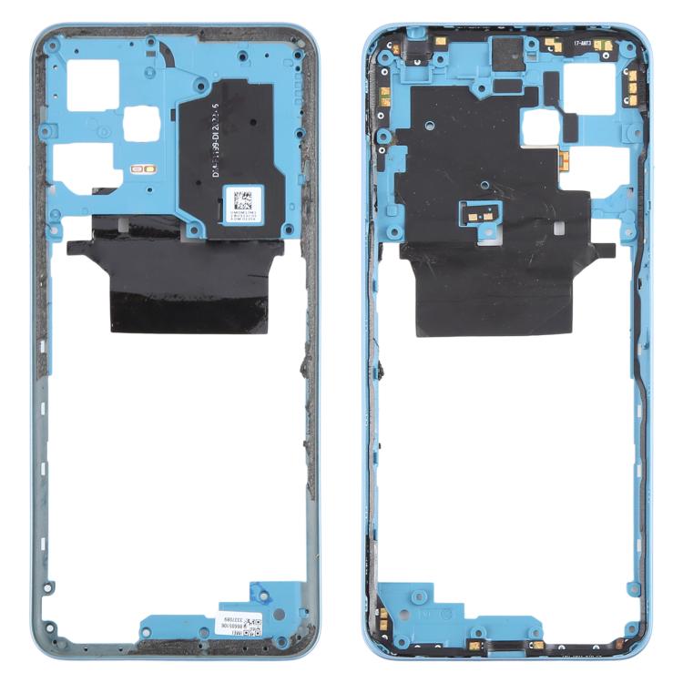 For Xiaomi Redmi Note 12 5G Original Middle Frame Bezel Plate (Blue) - Frame Bezel Plate by buy2fix | Online Shopping UK | buy2fix