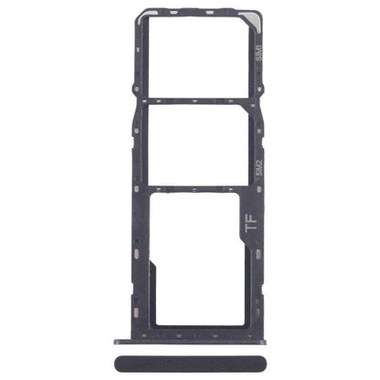 For ZTE Blade A35 SIM Card Tray + SIM Card Tray + Micro SD Card Tray (Black) - For ZTE by buy2fix | Online Shopping UK | buy2fix